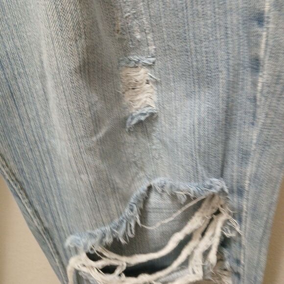 American eagle True Boot light denim distressed Holes destroyed jeans size 10R - Picture 9 of 16